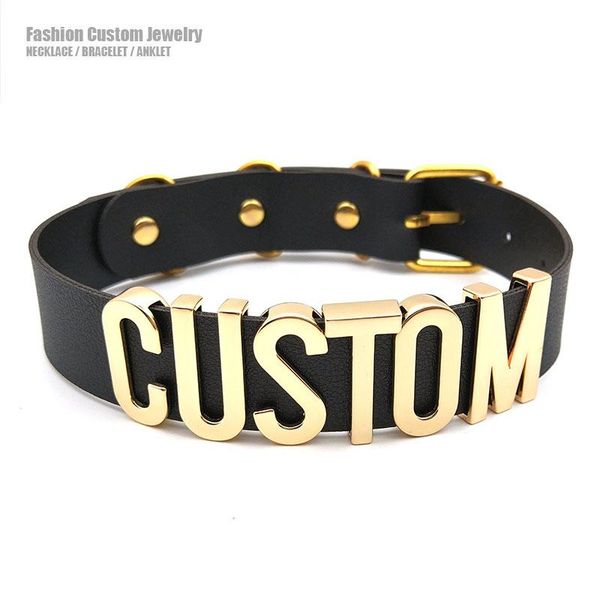necklaces goth punk black pu customized choker collar necklace custom personalized name chocker cosplay choose letters necklace women men, Silver
necklaces goth punk black pu customized choker collar necklace custom personalized name chocker cosplay choose letters necklace women men, Silver