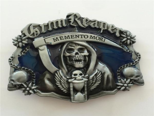 1 pcs grim reaper skull cowboys belt buckle woman man jeans jewelry accessories metal belt head1109331, Slivery;black
1 pcs grim reaper skull cowboys belt buckle woman man jeans jewelry accessories metal belt head1109331, Slivery;black