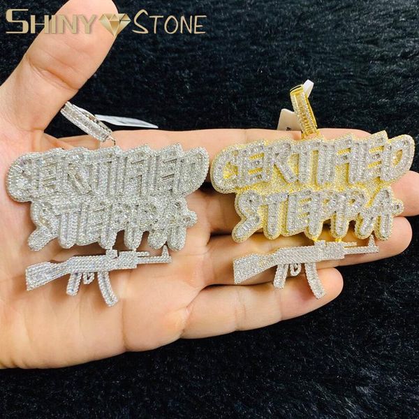 necklaces iced out bling cz letters certified steppa gun pendant necklace 2 colors bling cubic zircon ak47 charm hip hop jewelry for men, Silver
necklaces iced out bling cz letters certified steppa gun pendant necklace 2 colors bling cubic zircon ak47 charm hip hop jewelry for men, Silver