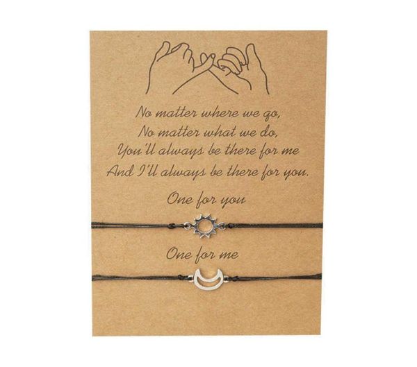 couple card bracelet simple creative alloy moon sun braided bracelet hand rope5406887, Golden;silver
couple card bracelet simple creative alloy moon sun braided bracelet hand rope5406887, Golden;silver