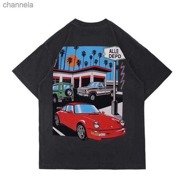 men's t-shirts 21ss spring summer american drive thru car t shirt distressed vintage tee skateboard men women high street casual tshirt, White;black
men's t-shirts 21ss spring summer american drive thru car t shirt distressed vintage tee skateboard men women high street casual tshirt, White;black