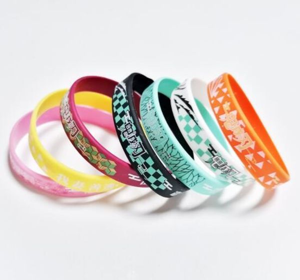 bangle 50 pcs anime kimetsu no yaiba wristband silicone promotion gift filled in color bracelet creative, Black
bangle 50 pcs anime kimetsu no yaiba wristband silicone promotion gift filled in color bracelet creative, Black