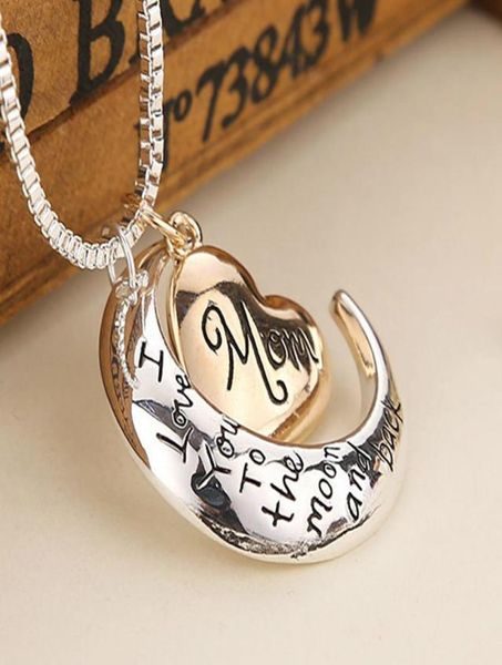 heart jewelry i love you to the moon and back mom pendant necklace mother day gift whole jewelry gold necklaces f8244473, Silver
heart jewelry i love you to the moon and back mom pendant necklace mother day gift whole jewelry gold necklaces f8244473, Silver