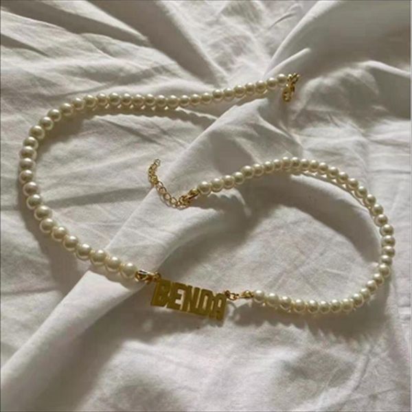 necklaces customized name pearl chain necklace stainless steel pendant necklaces personalized pearl necklace for women jewelry gift, Silver
necklaces customized name pearl chain necklace stainless steel pendant necklaces personalized pearl necklace for women jewelry gift, Silver