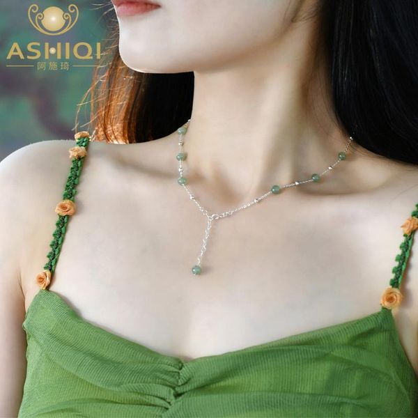 necklaces ashiqi natural jade 925 sterling silver necklace ladies fashion jewelry 2022 new trend
necklaces ashiqi natural jade 925 sterling silver necklace ladies fashion jewelry 2022 new trend