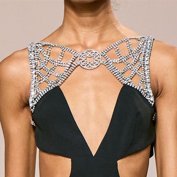 erotic shiny bikini heart bra chain rhinestone underwear body chain rhinestone stage nightclub performance clothes 1189, Silver
erotic shiny bikini heart bra chain rhinestone underwear body chain rhinestone stage nightclub performance clothes 1189, Silver