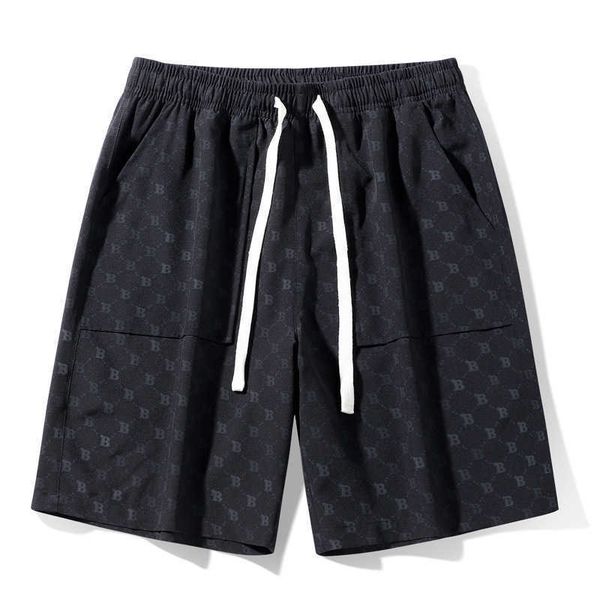 b-line full print shorts for men's summer new thin and trendy american beach pants loose five point casual pants, White;black
b-line full print shorts for men's summer new thin and trendy american beach pants loose five point casual pants, White;black