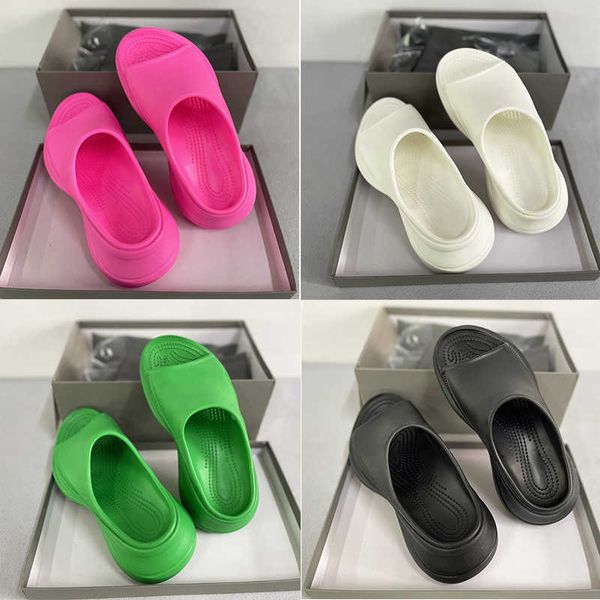 designer women poolcroc slide rubber platform sandal 5cm thick bottom slippers black white beach slides open toe shoes with box bag no445
designer women poolcroc slide rubber platform sandal 5cm thick bottom slippers black white beach slides open toe shoes with box bag no445