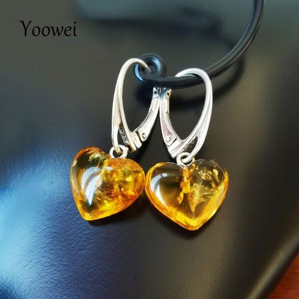 knot yoowei 30*13mm natural amber earrings authentic female gift silver heart drop earring genuine 100% real amber jewelry wholesale
knot yoowei 30*13mm natural amber earrings authentic female gift silver heart drop earring genuine 100% real amber jewelry wholesale