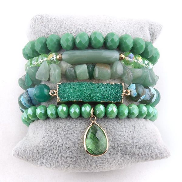 bangle rh fashion beaded bracelet 5pc green stack stone /glass bracelet sets for women boho jewelry gift dropship, Black
bangle rh fashion beaded bracelet 5pc green stack stone /glass bracelet sets for women boho jewelry gift dropship, Black
