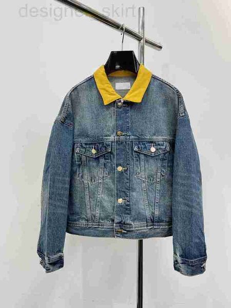 women's jackets designer back embroidery stitched yellcollar used wash jeans jacket men's and women's coats c2ie, Black;brown
women's jackets designer back embroidery stitched yellcollar used wash jeans jacket men's and women's coats c2ie, Black;brown