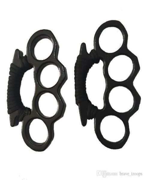 thick new gilded mm steel brass knuckle duster color black plating silver hand tool clutch9823612