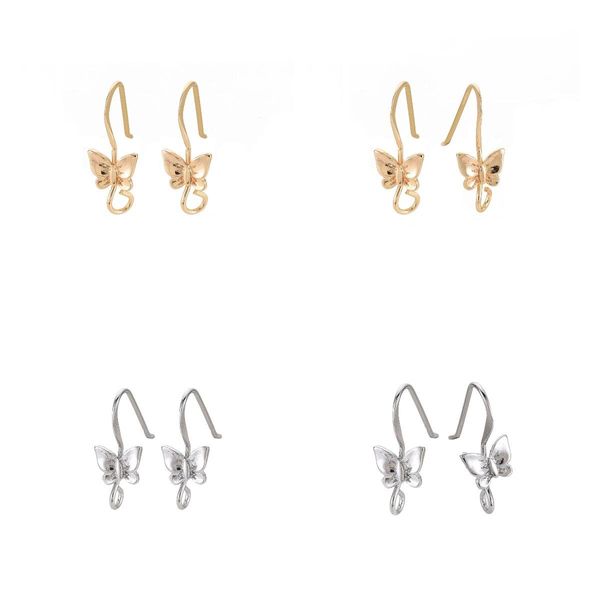 huggie kissitty 100pcs gold color plated butterfly shape brass earring hooks with loop diy stud earrings jewelry findings gift, Golden;silver
huggie kissitty 100pcs gold color plated butterfly shape brass earring hooks with loop diy stud earrings jewelry findings gift, Golden;silver