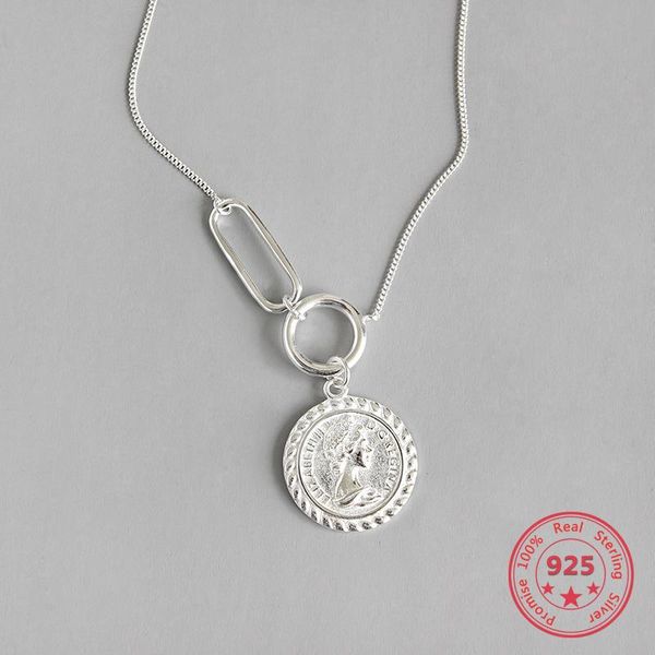 necklaces s925 sterling silver fine necklaces retro simple elizabeth coin pendant fashion adjustable necklaces chain women female jewelry
necklaces s925 sterling silver fine necklaces retro simple elizabeth coin pendant fashion adjustable necklaces chain women female jewelry