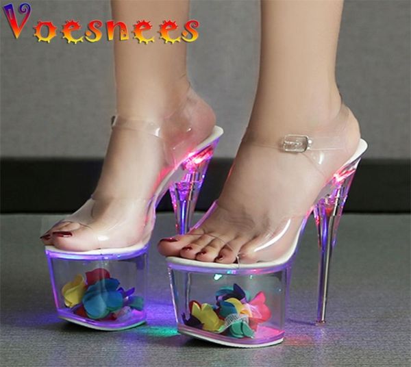 light up glowing shoes led woman luminous clear sandals hyaline hollow petal waterproof platform wedding heels stripper 2203222549229, Black
light up glowing shoes led woman luminous clear sandals hyaline hollow petal waterproof platform wedding heels stripper 2203222549229, Black
