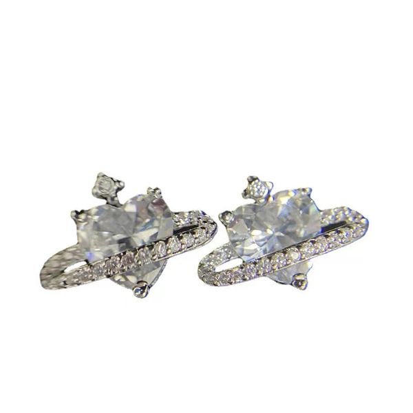fashion and trendy design saturn love earrings plated with 18k women's sweet and cool personality earrings, versatile temperament, powd, Golden;silver
fashion and trendy design saturn love earrings plated with 18k women's sweet and cool personality earrings, versatile temperament, powd, Golden;silver