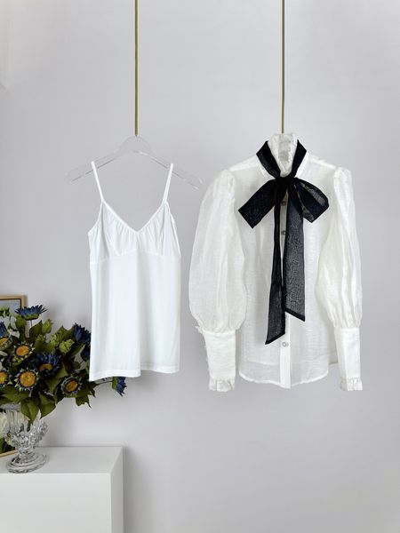 women's blouses & shirts 2023 australian spring/summer new style originating from wonderland collection small standing neck ribbon shir, White
women's blouses & shirts 2023 australian spring/summer new style originating from wonderland collection small standing neck ribbon shir, White