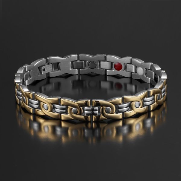 bangle nantii charm germanium bracelets for women popular stainless steel health magnetic energy cross hand chain jewelry, Black
bangle nantii charm germanium bracelets for women popular stainless steel health magnetic energy cross hand chain jewelry, Black