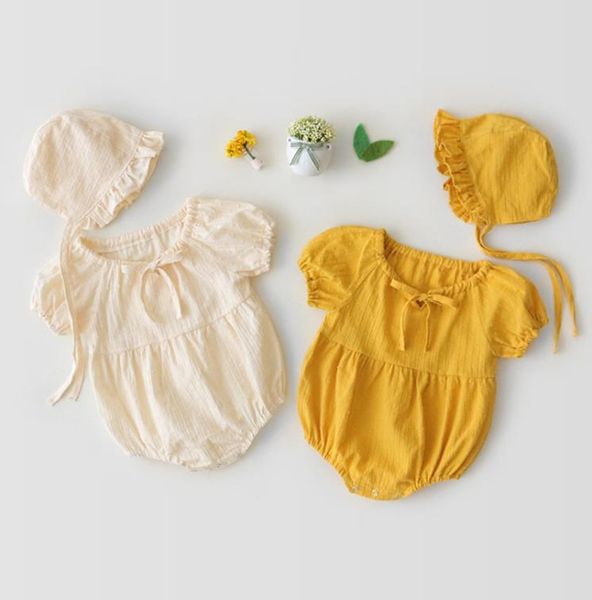 1pcs baby girl designer clothes romper infant solid color short sleeve round collar romper hat 100 cotton summer clothes5234961, Blue
1pcs baby girl designer clothes romper infant solid color short sleeve round collar romper hat 100 cotton summer clothes5234961, Blue