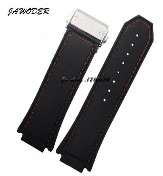 jawoder watchband 30 x19mm men red stitched black silicone rubber watch band strap stainless steel deployment buckle for hub big b3799220, Black;brown
jawoder watchband 30 x19mm men red stitched black silicone rubber watch band strap stainless steel deployment buckle for hub big b3799220, Black;brown