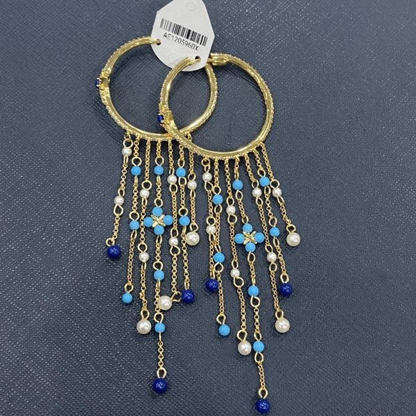 knot new roman style simple tassel design earrings blue turquoise pearl star bohemia zirconia long earring zk35, Silver
knot new roman style simple tassel design earrings blue turquoise pearl star bohemia zirconia long earring zk35, Silver