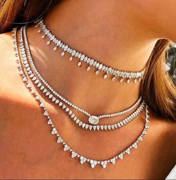 necklaces 2022 gold silver color delicate iced out sparking bling white cz heart link chain necklace for girl women choker fashion jewelry
necklaces 2022 gold silver color delicate iced out sparking bling white cz heart link chain necklace for girl women choker fashion jewelry