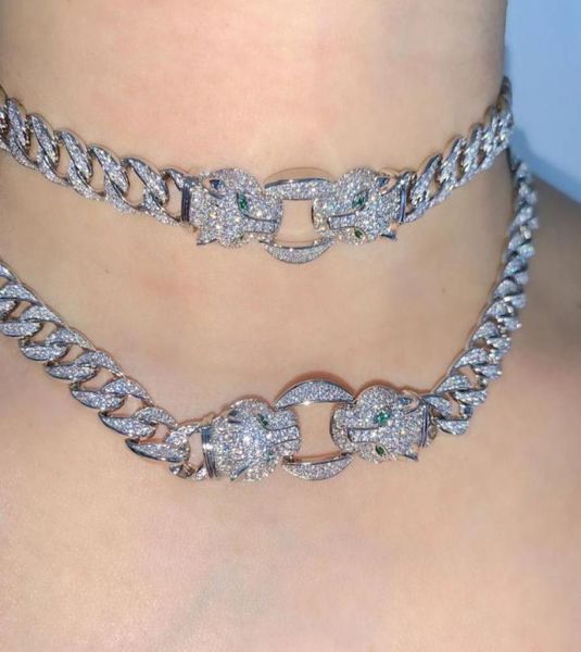 iced out bling hip hop women necklace jewelry micro pave 5a cz cool animal design leopard jaguar charm cuban chain choker necklace2218460, Silver
iced out bling hip hop women necklace jewelry micro pave 5a cz cool animal design leopard jaguar charm cuban chain choker necklace2218460, Silver