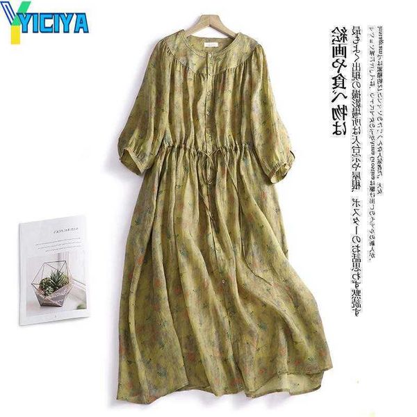 yiciya casual dresses limiguyue vintage loose thin summer dress women single breasted floral print drawstring spring shirt vestidos, Black;gray
yiciya casual dresses limiguyue vintage loose thin summer dress women single breasted floral print drawstring spring shirt vestidos, Black;gray