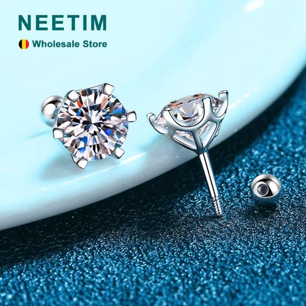 stud neetim 8mm 2.0 carat 100% moissanite stud earrings for women screw thread ear studs 925 silver fine jewelry pass diamond test, Golden;silver
stud neetim 8mm 2.0 carat 100% moissanite stud earrings for women screw thread ear studs 925 silver fine jewelry pass diamond test, Golden;silver