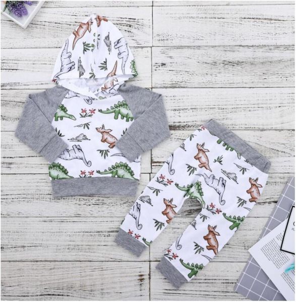 boy girl dianosaur printed long sleeve hoodies with hat and pants set baby spring and autumn cartoon trousers suit two pieces kids1082234, White
boy girl dianosaur printed long sleeve hoodies with hat and pants set baby spring and autumn cartoon trousers suit two pieces kids1082234, White
