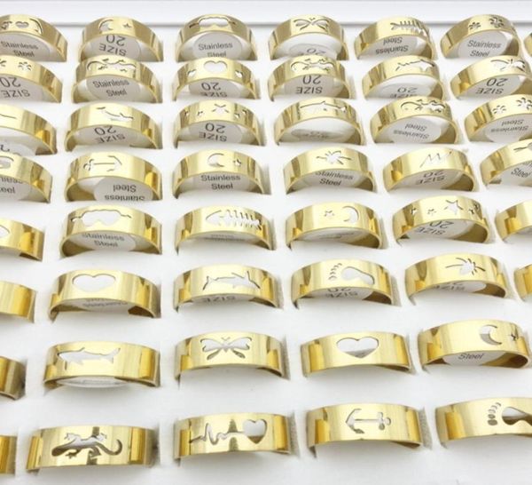 whole 100pcs stainless steel band rings for men laser cut mixed patterns fashion jewelry womens ring size 1721mm golden plate1403076, Silver
whole 100pcs stainless steel band rings for men laser cut mixed patterns fashion jewelry womens ring size 1721mm golden plate1403076, Silver