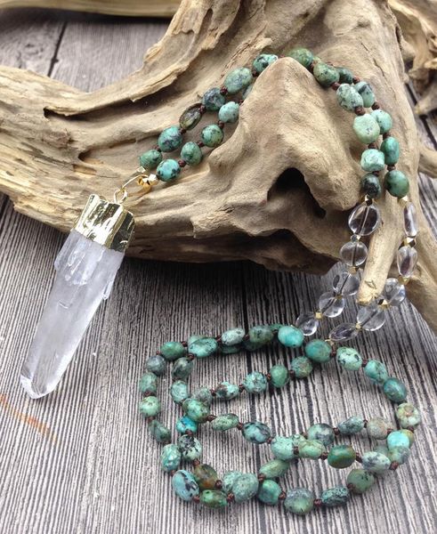 necklaces ya2829 natural quartz pendant african turquoises quartz irregular nugget beads knot handmade necklace, Silver
necklaces ya2829 natural quartz pendant african turquoises quartz irregular nugget beads knot handmade necklace, Silver