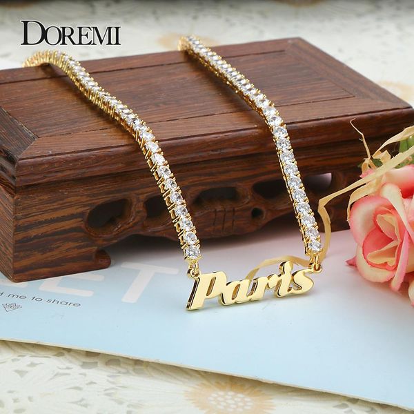 necklaces doremi hip hop style 4mm zircon chain custom stainless steel name necklace iced out personalized name pendant with numbers, Silver
necklaces doremi hip hop style 4mm zircon chain custom stainless steel name necklace iced out personalized name pendant with numbers, Silver