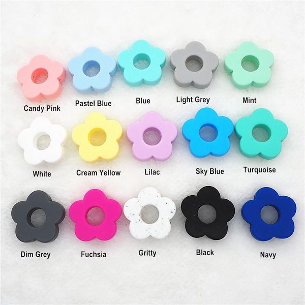 crystal chengkai 100pcs silicone flower teether beads diy baby shower teething montessori sensory toy pacifier jewelry making beads
crystal chengkai 100pcs silicone flower teether beads diy baby shower teething montessori sensory toy pacifier jewelry making beads