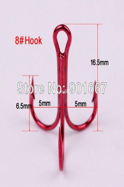 500pclot new red color fishing equipment 8 fishing hook high carbon steel treble hooks fishing tackle 1265153
500pclot new red color fishing equipment 8 fishing hook high carbon steel treble hooks fishing tackle 1265153
