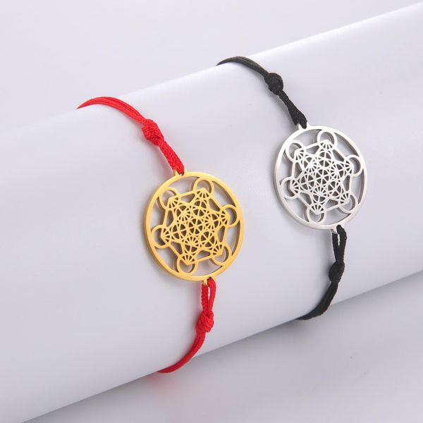 bangle eueavan 10pcs/lot metatron cube bracelets for woman stainless steel charm bracelet with red black rope wholesale jewelry gifts
bangle eueavan 10pcs/lot metatron cube bracelets for woman stainless steel charm bracelet with red black rope wholesale jewelry gifts