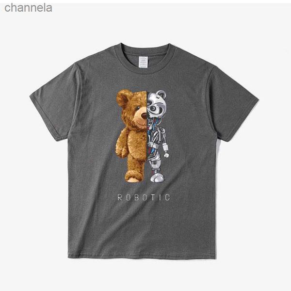 men's t-shirts new funny teddy bear robot tshirt men women robotic bear shirt casual clothes mens fashion clothing cotton t-shirt tee t, White;black
men's t-shirts new funny teddy bear robot tshirt men women robotic bear shirt casual clothes mens fashion clothing cotton t-shirt tee t, White;black