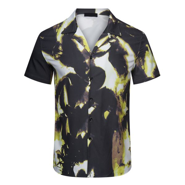 men's designer shirt summer casual printed real silk street beach style short sleeve high-quality shirt#01, White;black
men's designer shirt summer casual printed real silk street beach style short sleeve high-quality shirt#01, White;black