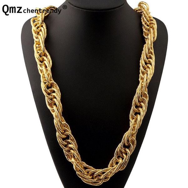 necklaces extracoarse exaggerated twisted braid rope men chain necklace hip hop tshow bijoux men women joyas show hemp rope jewelry, Silver
necklaces extracoarse exaggerated twisted braid rope men chain necklace hip hop tshow bijoux men women joyas show hemp rope jewelry, Silver