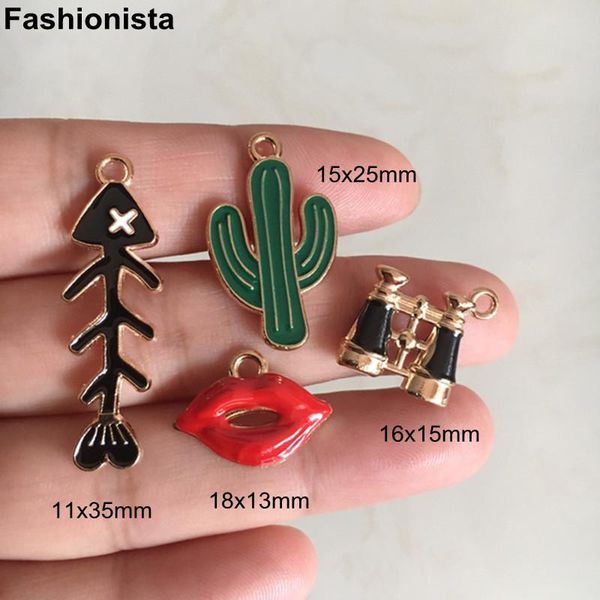 other 20 pcs cute jewelry charms fish bones telescope mouth lip cactus colored metal charms for earrings pendant bracelet key chains
other 20 pcs cute jewelry charms fish bones telescope mouth lip cactus colored metal charms for earrings pendant bracelet key chains