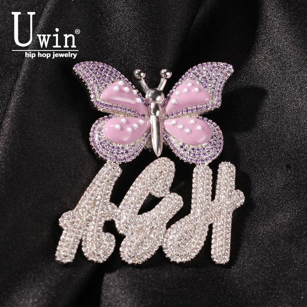 necklaces uwin name necklace brush letters with butterfly custom initial pendant iced out personalised necklace gift drop shipping, Silver
necklaces uwin name necklace brush letters with butterfly custom initial pendant iced out personalised necklace gift drop shipping, Silver