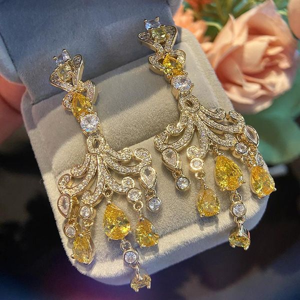 stud ruzzallati silver color tassel earrings for women luxury gold color cz crystal pendant long earring dangler gifts, Golden;silver
stud ruzzallati silver color tassel earrings for women luxury gold color cz crystal pendant long earring dangler gifts, Golden;silver