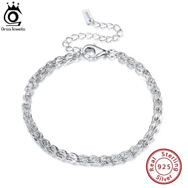 bangle orsa jewels unique phoenix tail design 3.5mm chain bracelet 925 sterling silver handmade chain to female woman jewelry sb112, Black
bangle orsa jewels unique phoenix tail design 3.5mm chain bracelet 925 sterling silver handmade chain to female woman jewelry sb112, Black