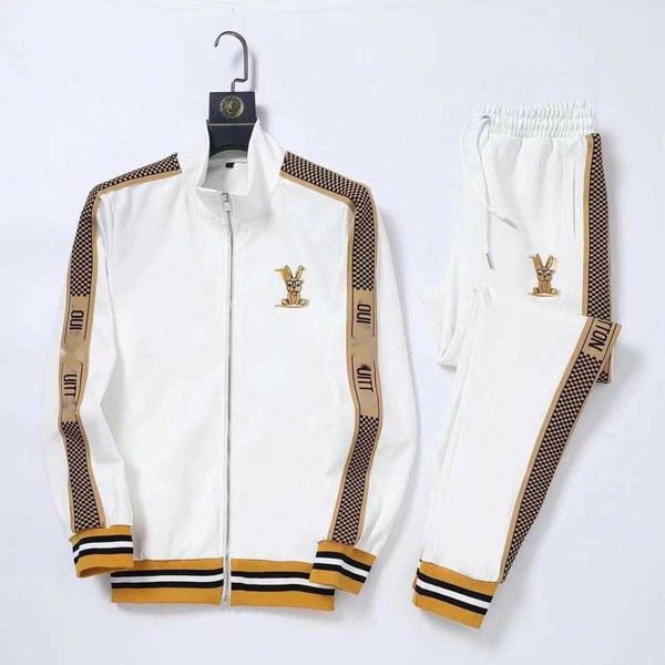 men tracksuit chessboard grid embroidered jacket trousers set luxury designer pants suit mens sweater sweatpants sports clothes two-piece se, Gray
men tracksuit chessboard grid embroidered jacket trousers set luxury designer pants suit mens sweater sweatpants sports clothes two-piece se, Gray