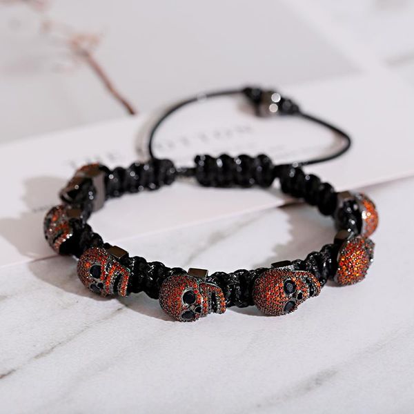 bangle fashion cz zircon skeleton beads bracelets bangles 7 color luxury handmade hippie boho braided bracelet homme, Black
bangle fashion cz zircon skeleton beads bracelets bangles 7 color luxury handmade hippie boho braided bracelet homme, Black