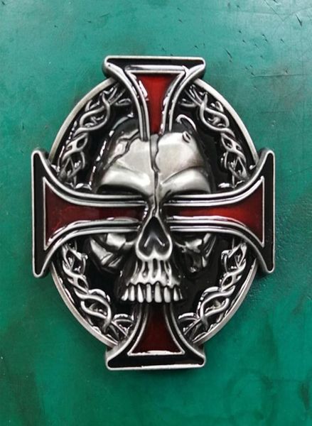 1 pcs red cross skull hebillas cinturon mens western cowboy belt buckle fit 4cm wide jeans belt head7173143, Slivery;black
1 pcs red cross skull hebillas cinturon mens western cowboy belt buckle fit 4cm wide jeans belt head7173143, Slivery;black