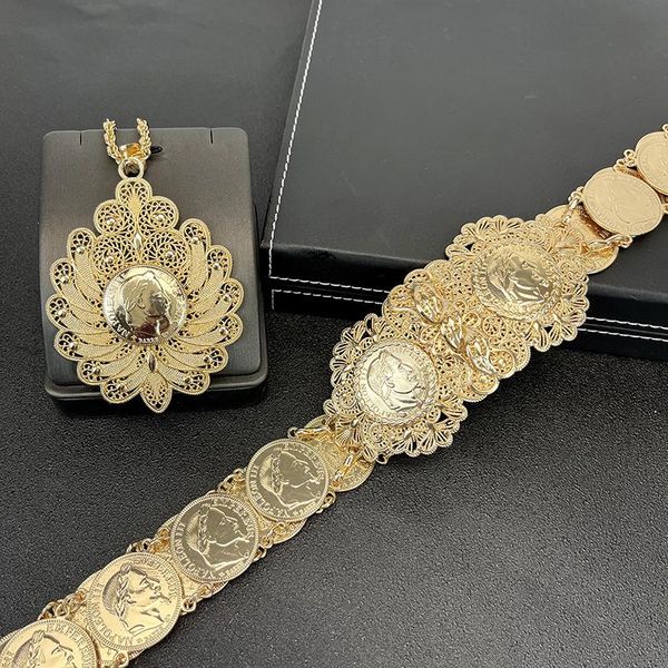 necklace turkish style coin jewelry metal gold plated belt metal flower design fashion napoleon graphic waist chain women's party gift, Silver
necklace turkish style coin jewelry metal gold plated belt metal flower design fashion napoleon graphic waist chain women's party gift, Silver