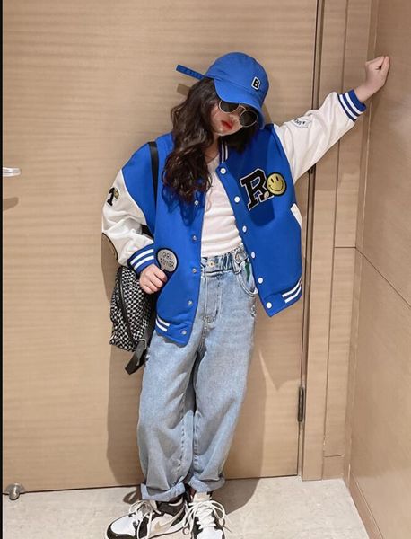 2023 new spring autumn kids jackets girls cardigans fashion print baseball uniform for baby girl casual coat big children clothing teen spor, Blue;gray
2023 new spring autumn kids jackets girls cardigans fashion print baseball uniform for baby girl casual coat big children clothing teen spor, Blue;gray