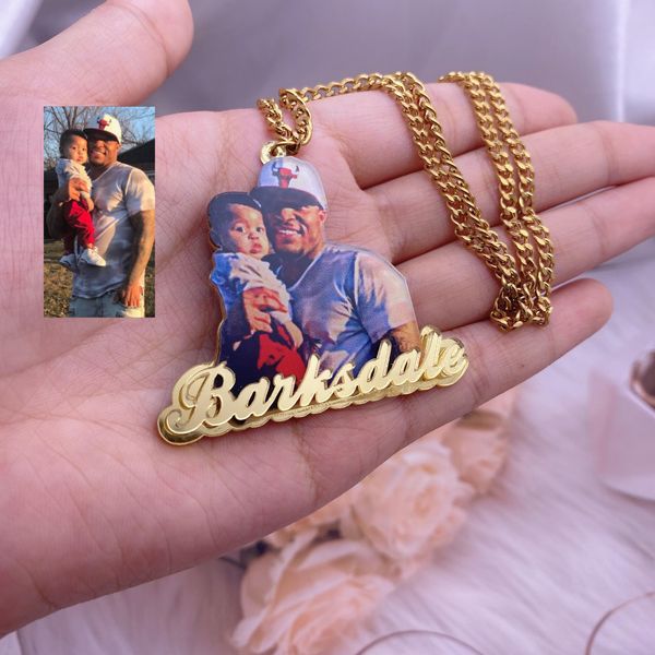 necklaces custom picture name necklace custom stainless jewelry pendant with picture chain necklace for women child baby jewelry, Silver
necklaces custom picture name necklace custom stainless jewelry pendant with picture chain necklace for women child baby jewelry, Silver
