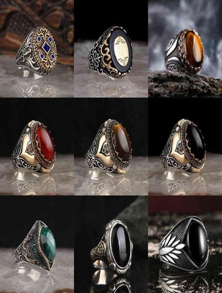 new retro turkish handmade silver color men rings vintage carved hollow pattern black zircon stone for women punk jewelry7654951
new retro turkish handmade silver color men rings vintage carved hollow pattern black zircon stone for women punk jewelry7654951